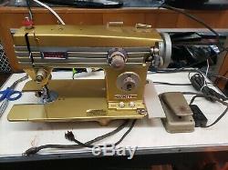 HEAVY DUTY WHITE SEWING MACHINE, All metal GEARS Model 765