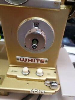 HEAVY DUTY WHITE SEWING MACHINE, All metal GEARS Model 765