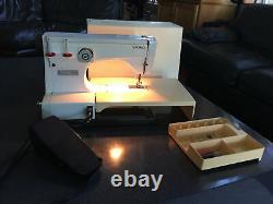 HUSQVARNA VIKING 6360 HEAVY DUTY SEWING MACHINE WITH CASE & Extension Table