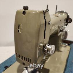 Heavy Duty 1950s Necchi Bu Mira Sewing Machine Tested Sews Leather