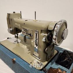 Heavy Duty 1950s Necchi Bu Mira Sewing Machine Tested Sews Leather