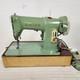 Heavy Duty 1960 Singer Sewing Machine 185J Case Extras Fully Tested Mint Green