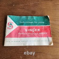 Heavy Duty 1960 Singer Sewing Machine 185J Case Extras Fully Tested Mint Green