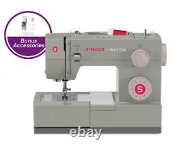 Heavy Duty 4452 Electric Sewing Machine Gray NEW Singer