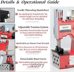 Heavy Duty Bag Sewing Machine for Woven & Non-Woven Fabrics 110V AC
