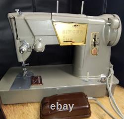 Heavy Duty SINGER 328K All Metal Leather Denim Canvas Poly Sewing Machine