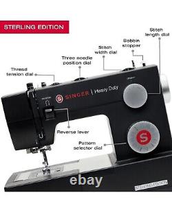 Heavy Duty Sewing Machine 4432 Sterling Edition Singer Accessories (Black) New