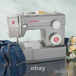 Heavy Duty Sewing Machine Stainless Steel Metal High Speed Stitch Home Singer US