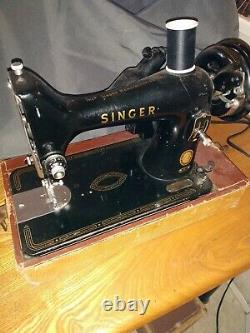 Heavy Duty Vtg Portable Singer Sewing Machine 99-, AM316339