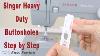 How To Sew A Buttonhole Using A Singer Heavy Duty 4423 4432 4452 6380