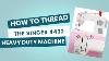 How To Thread A Singer 4432 Heavy Duty Sewing Machine Step By Step Tutorial For Beginners