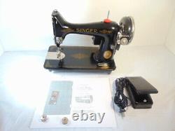 INDUSTRIAL STRENGTH HEAVY DUTY SINGER 99K13 SEWING MACHINE 14 oz Leather WOW