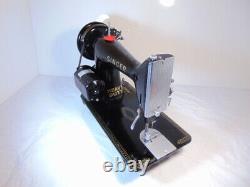 INDUSTRIAL STRENGTH HEAVY DUTY SINGER 99K SEWING MACHINE 12 oz Leather WOW