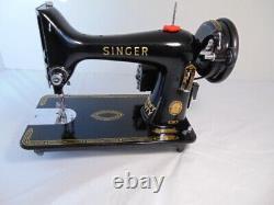 INDUSTRIAL STRENGTH HEAVY DUTY SINGER 99K SEWING MACHINE 14 oz Leather WOW