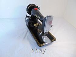 INDUSTRIAL STRENGTH HEAVY DUTY SINGER 99K SEWING MACHINE 14 oz Leather WOW