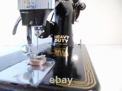 INDUSTRIAL STRENGTH HEAVY DUTY SINGER 99K SEWING MACHINE 14 oz Leather WOW