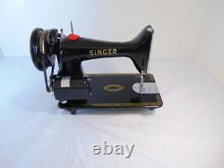 INDUSTRIAL STRENGTH HEAVY DUTY SINGER 99K SEWING MACHINE 14 oz Leather WOW