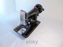 INDUSTRIAL STRENGTH HEAVY DUTY SINGER 99K SEWING MACHINE 14 oz Leather WOW