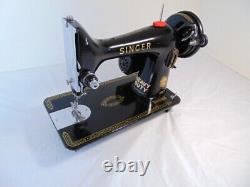 INDUSTRIAL STRENGTH HEAVY DUTY SINGER 99K SEWING MACHINE 14 oz Leather WOW