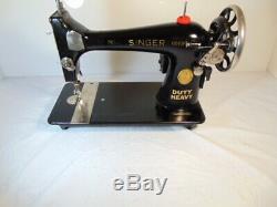 Industrial Strength HEAVY DUTY SINGER SEWING MACHINE 16 OZ LEATHER WOW WOW