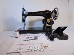 Industrial Strength HEAVY DUTY SINGER SEWING MACHINE 16 OZ LEATHER WOW WOW