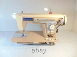 Industrial Strength Heavy Duty Omega Sewing Machine, Double Belting Wow