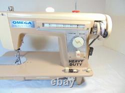 Industrial Strength Heavy Duty Omega Sewing Machine, Double Belting Wow