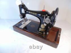 Industrial Strength Heavy Duty Singer 128 Sewing Machine, Double Belting Wow