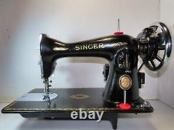 Industrial Strength Heavy Duty Singer 15-88 Sewing Machine Motor And Hand Crank