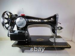 Industrial Strength Heavy Duty Singer 15-88 Sewing Machine Motor And Hand Crank