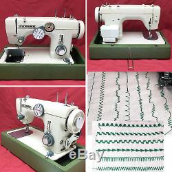 JANOME vintage Japan Heavy Duty Zig Zag Sewing Machine Serviced by 3FTERS