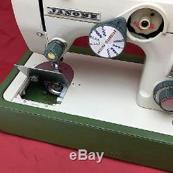 JANOME vintage Japan Heavy Duty Zig Zag Sewing Machine Serviced by 3FTERS