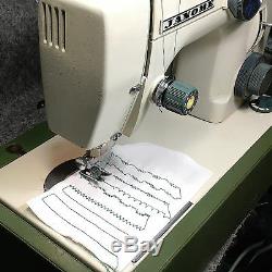 JANOME vintage Japan Heavy Duty Zig Zag Sewing Machine Serviced by 3FTERS