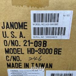 Janome HD3000 Black Edition Heavy Duty Sewing Machine + Deluxe Bonus Kit NOB