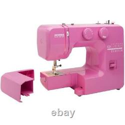 Janome Sewing Machines Easy-to-Use Detachable Arm Heavy Duty Metal Frame Pink