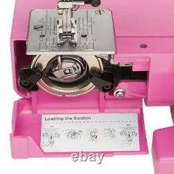 Janome Sewing Machines Easy-to-Use Detachable Arm Heavy Duty Metal Frame Pink