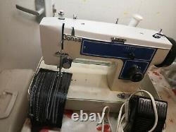 Jones Leather And Fabric Semi Industrial Heavy Duty ZigZag Sewing Machine