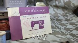 Leather Upholstery Denim Heavy Duty Sewing Machine Serviced Zig Zag Metal