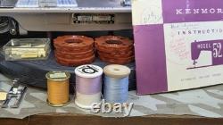 Leather Upholstery Denim Heavy Duty Sewing Machine Serviced Zig Zag Metal