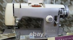 Leather Upholstery Denim Heavy Duty Sewing Machine Serviced Zig Zag Metal