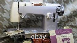 Leather Upholstery Denim Heavy Duty Sewing Machine Serviced Zig Zag Metal