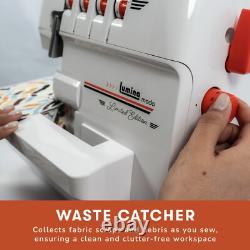 Lumina Moda Serger Overlock Machine with 2-3-4 Stitch Capability, Heavy-Duty