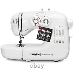 Mueller Heavy Duty Sewing Machine 110 Stitch Applications, LED Light, Foot Pedal