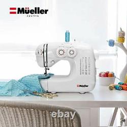 Mueller Heavy Duty Sewing Machine 110 Stitch Applications, LED Light, Foot Pedal