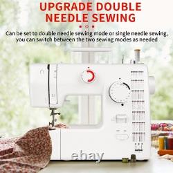Multifunctional Sewing Machine 59 Stitches Twin Needle Electric Pedal Heavy Duty