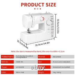 Multifunctional Sewing Machine 59 Stitches Twin Needle Electric Pedal Heavy Duty