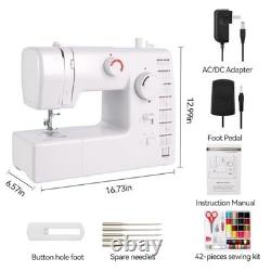 Multifunctional Sewing Machine with 59 Stitches, Heavy-Duty Motor, Metal Frame