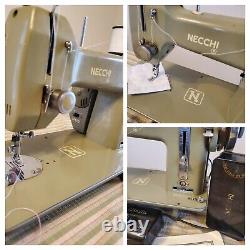 NECCHI BF Mira Heavy Duty 1.1 amp Sewing Machine+Attachments Works w leather++