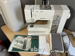NICE! Bernina Record 930 Heavy Duty Electronic Sewing Machine Case & Accessories
