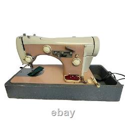 Necchi Automatica Supernova Ultra Mark 2 Sewing Machine Heavy Duty Rare With Case